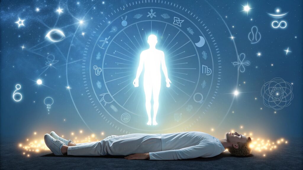 Symbolic image of death and rebirth in Vedic astrology