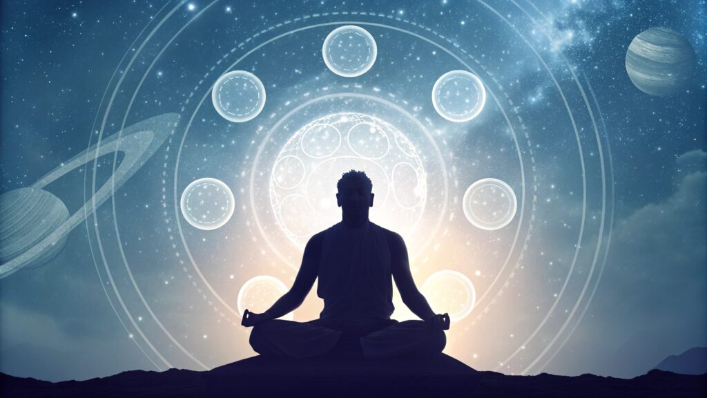 Visualization of cord-cutting meditation for healing.